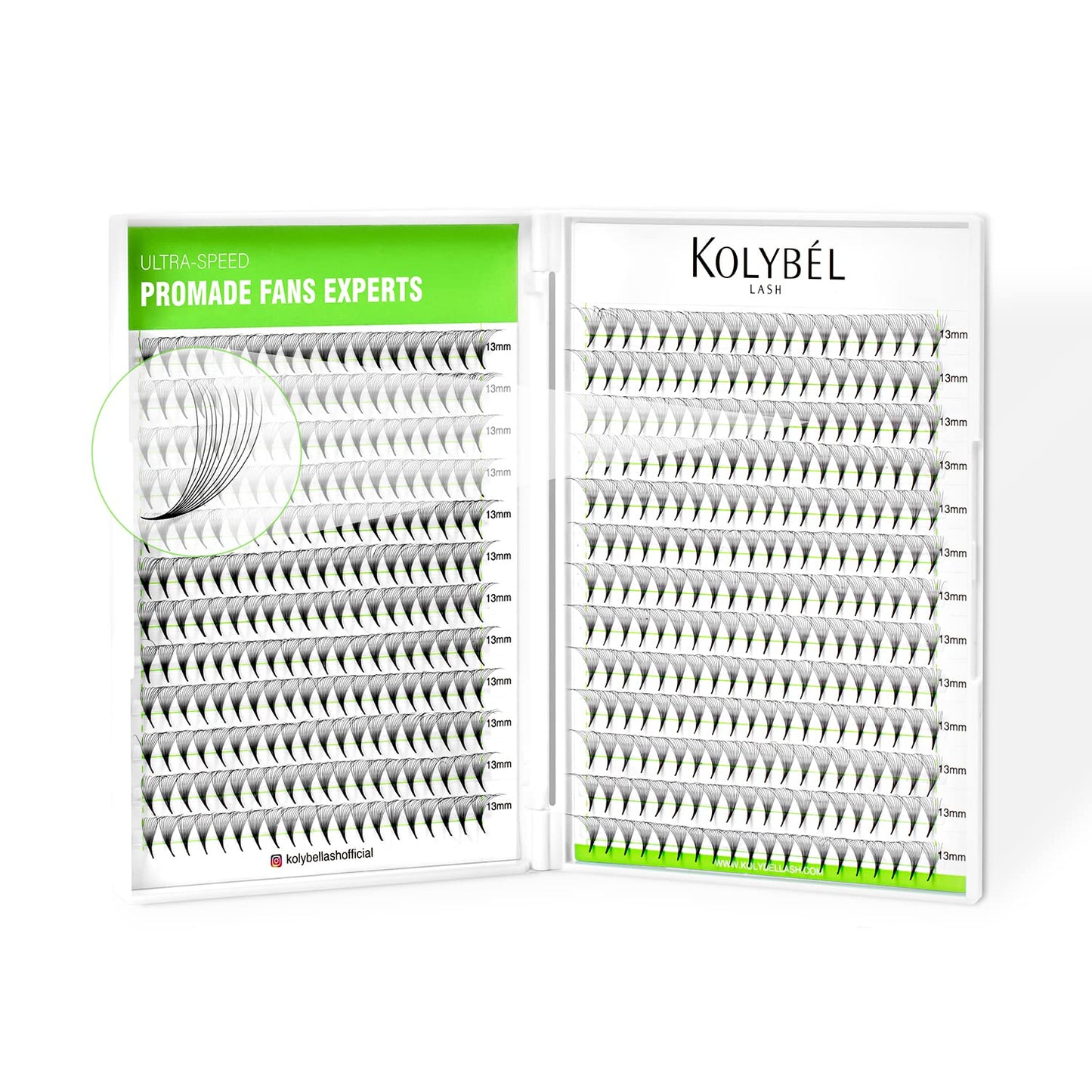 500 FANS Premade Lashes 10D 0.07D 8-15MM & Easy Fan Lashes 0.05 D 8-15MM