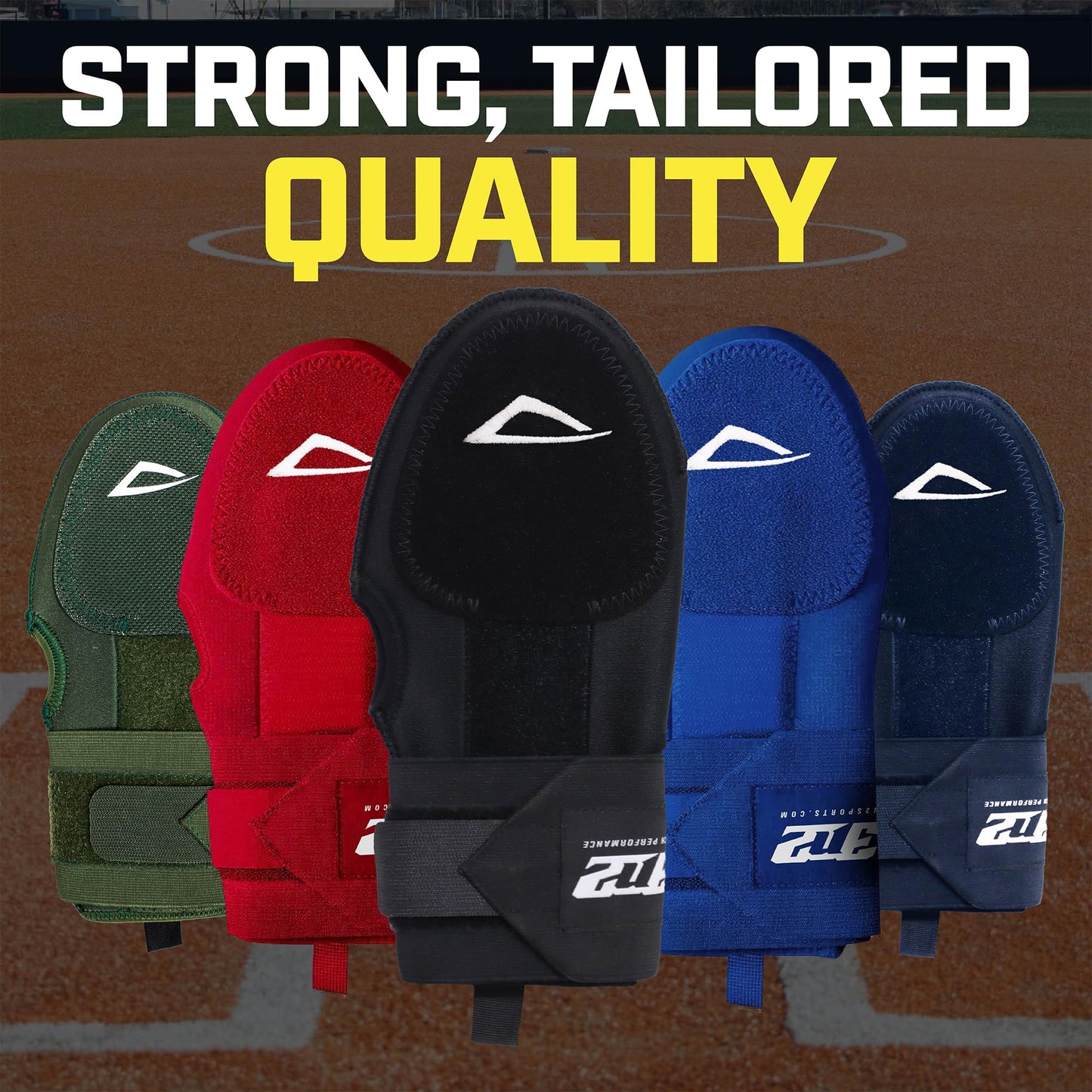 3N2 Protective Sliding Mitt for Baseball or Fastpitch Softball, Youth or Adult, Hand & Wrist Protection for Base Running, Sliding Glove with Adjustable Compression Strap - Ghosted