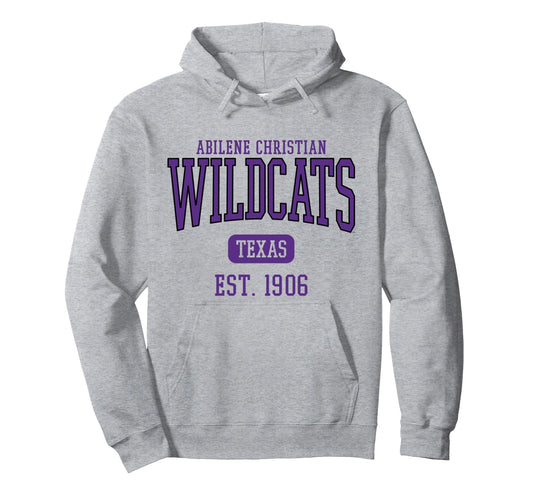 Abilene Christian University Wildcats Est. Date Pullover Hoodie