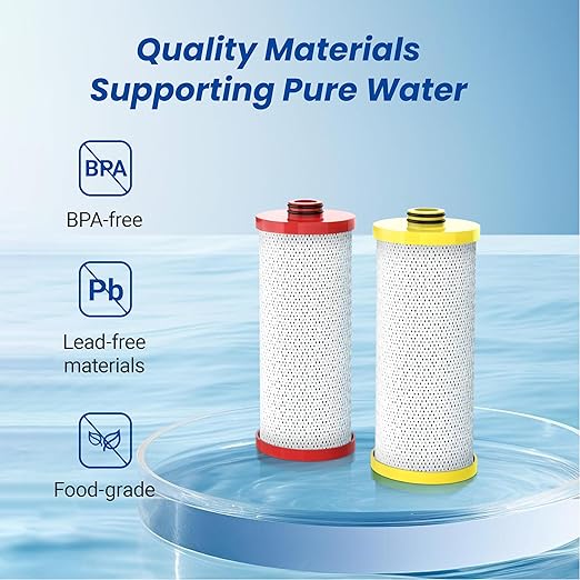 Waterspecialist Replacement for Aquasanaยฎ AQ-5200R Under Sink Water Filter, 500 Gallons Filter Life, Fit AQ-5200. 56 and AQ-5200. 62, 2 Filters