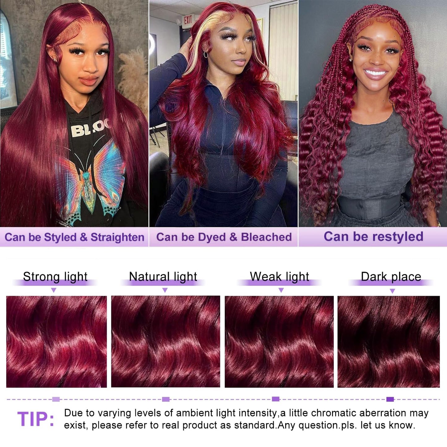 24 Inch 99J Burgundy Lace Front Wigs Human Hair 13x6 Lace Front Wigs Human Hair Body Wave HD Transparent with Baby Hair Red Wine Glueless Lace Front Wigs Human Hair Wigs for Women 180 Density