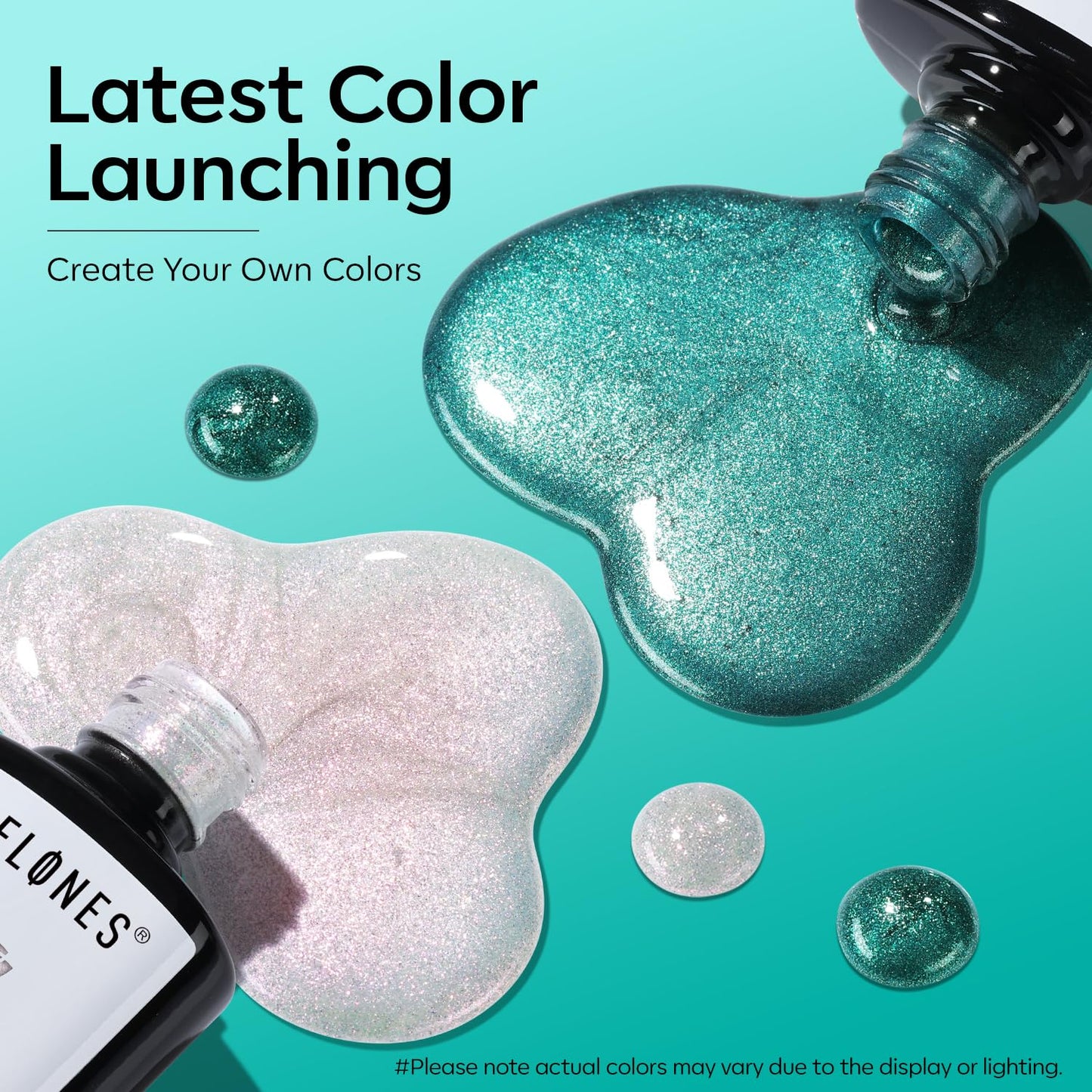 modelones Gel Nail Polish Set 2 PCS 15ML White Green Cat Eye Gel Nail Polish Glitter Holographic Shimmer 9D Cat Eye Gel Polish With Magnet Soak Off Led Nail Art Gel DIY Salon Gift For Women Girl