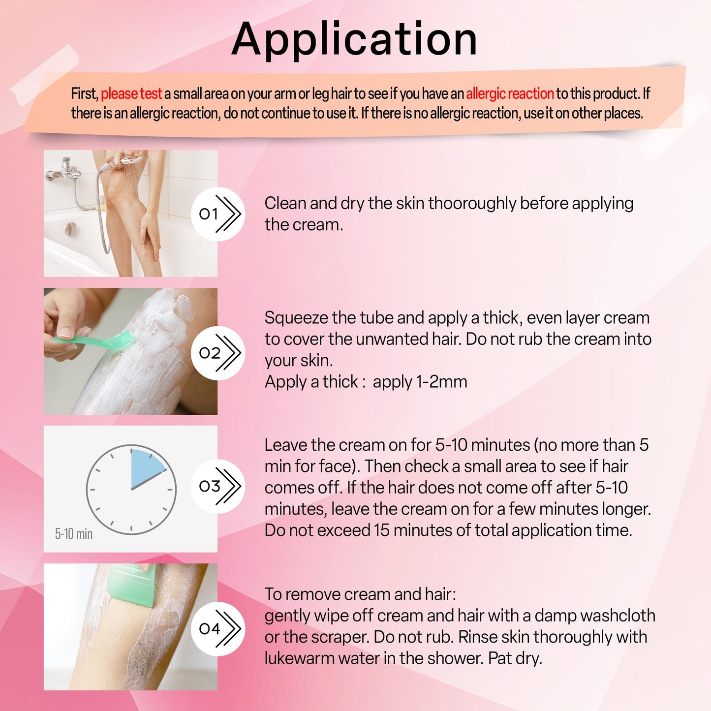 Evervines hair removal cream for women: whole body intimate bikini line face leg underarm area depilatory - home travel use with scraper (4.2oz).