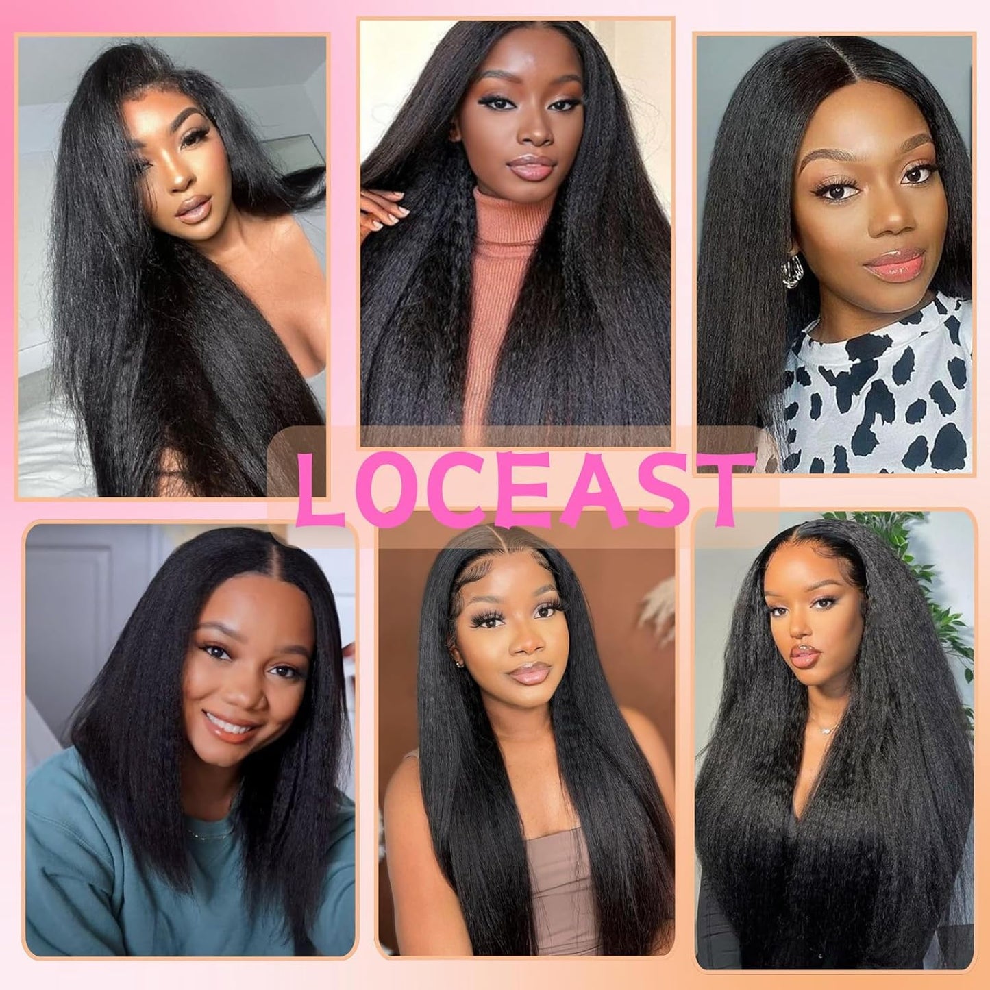 20 Inch Kinky Straight Clip ins Hair Extensions 4 Pieces 11 Clips 130g Yaki Straight Clip in Hair for Black Women Full Head Yaki Straight Seamless Clip in Synthetic Hair Natural Black
