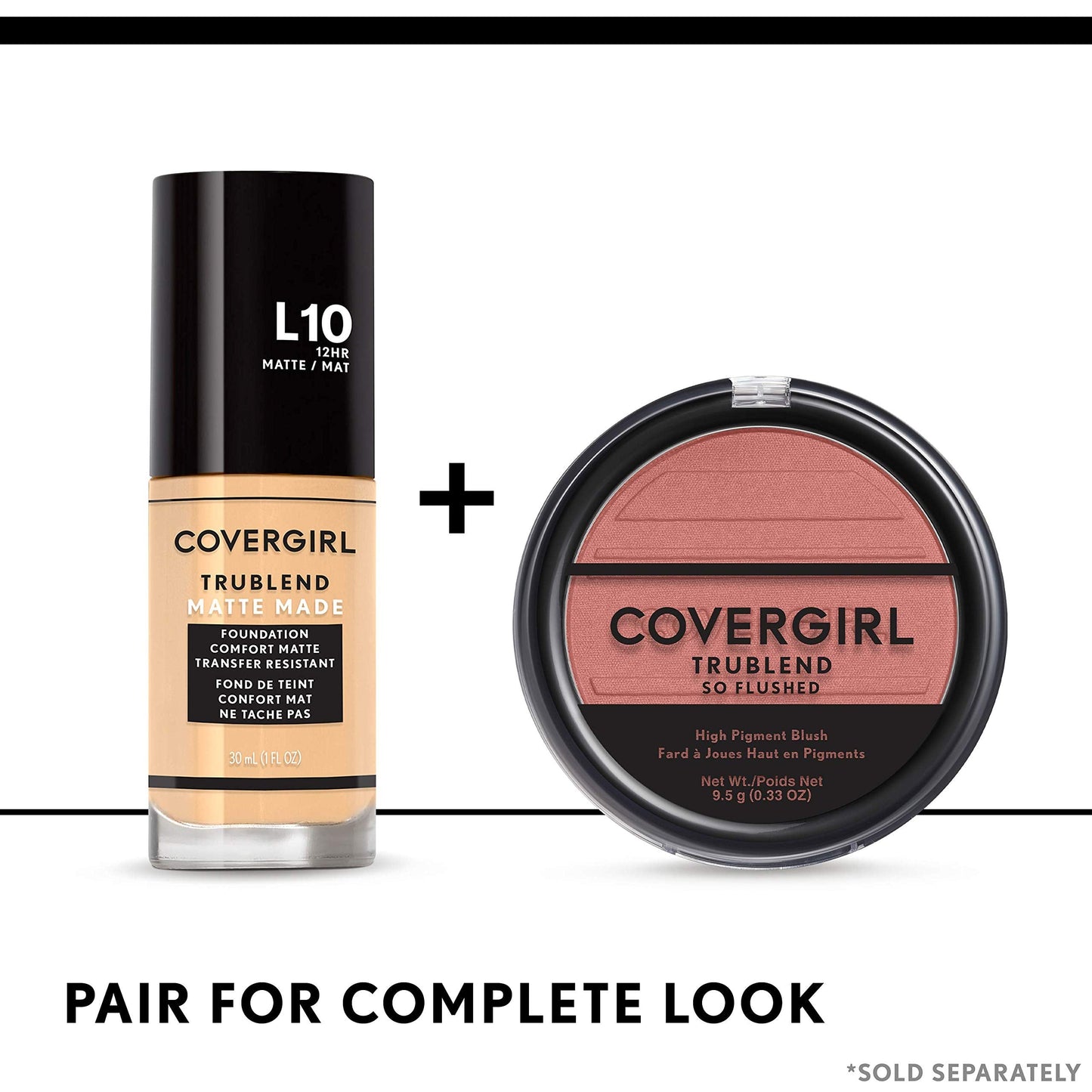 COVERGIRL Trueblend so Flushed High Pigment Blush & Bronzer, Sweet Seduction, Sweet Seduction, 0.33 Ounce