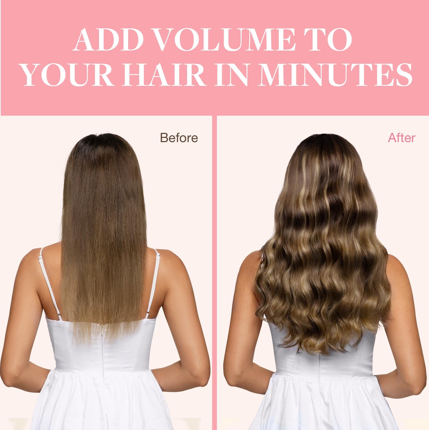 GOO GOO Clip in Hair Extensions Real Human Hair, Remy Human Hair Extensions Clip ins for Women, Natural Human Hair, 16inch 120g 7Pcs, 4/27/4 Balayage Chocolate Brown to Caramel Blonde