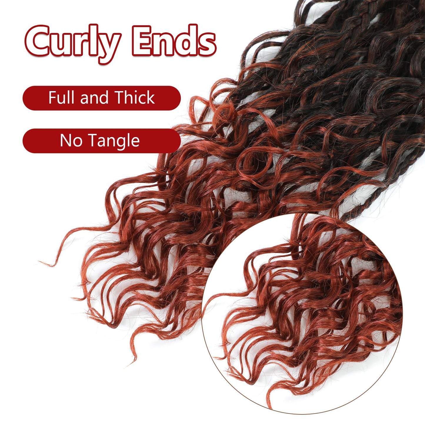 8 Packs Crochet Box Braids-18 Inch Boho Box Braids Crochet Braids Hair Bohomian Box Braid Crochet Hair Synthetic Braiding Hair Goddess Box Braids Crochet Hair for Black Women(1B/350#)…