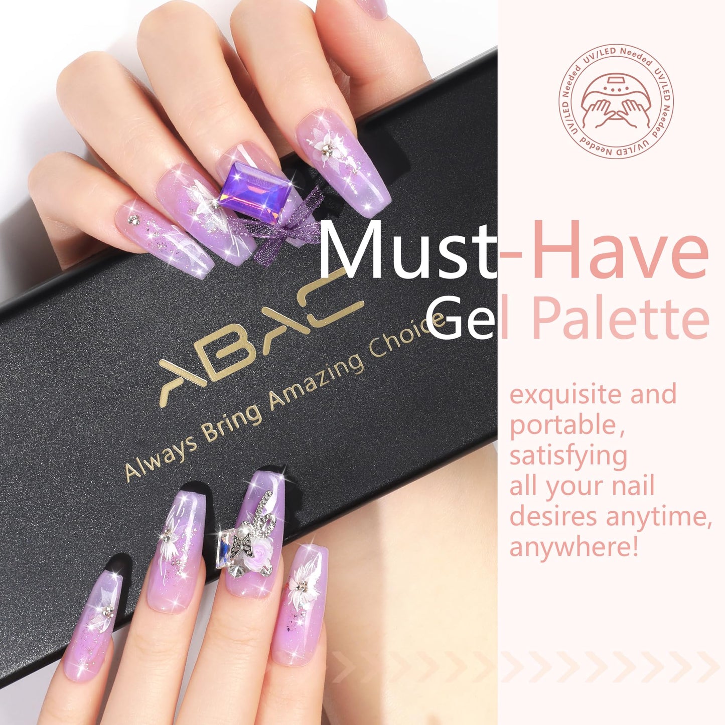 ABAC Nude Color Solid Gel Polish Set,Spring&Summer Hema-free 24 Colors Soak Off Gel Polish Kit with Double-Ended Nail Art Brush for Salon and Nail Art DIY at Home