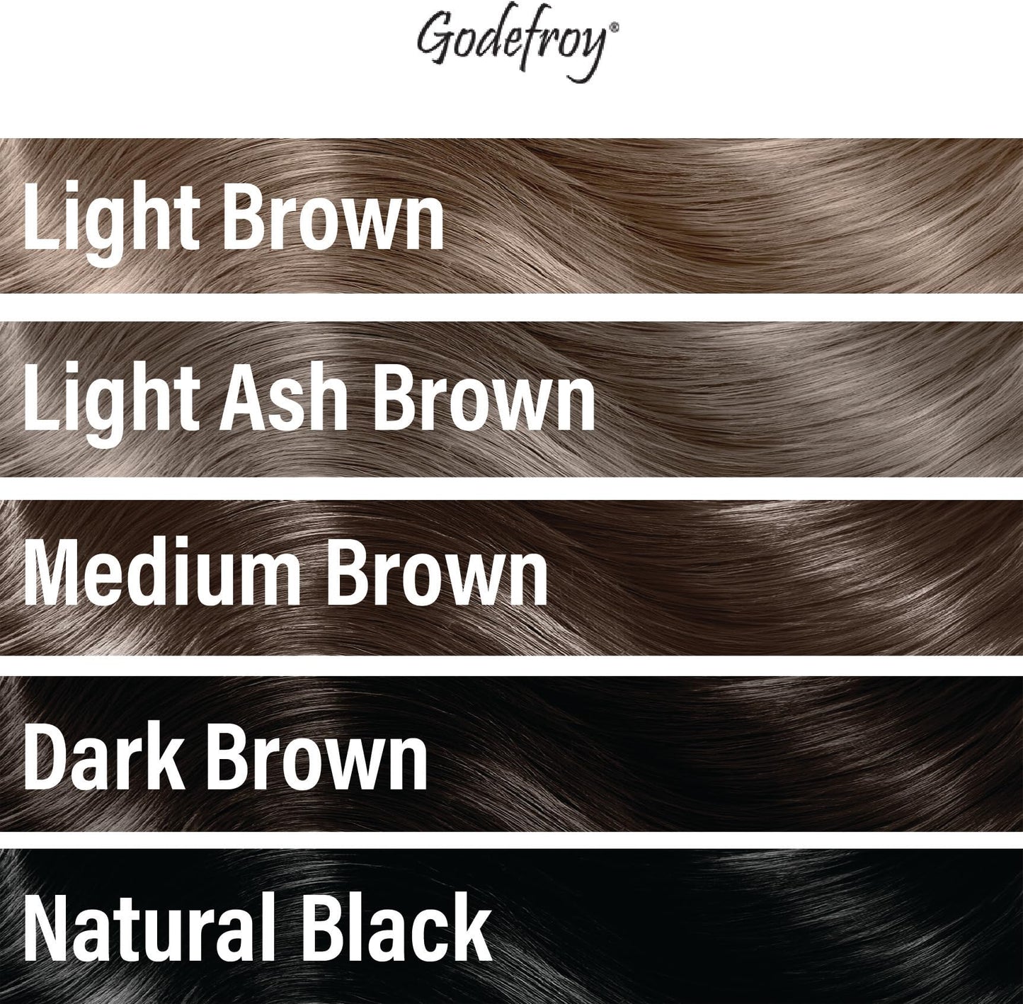 Godefroy Hair Color Tint Kit for 100% Gray Coverage, Light Ash Brown, 20 Applications, Long-Lasting Root Touch-Up for Men & Women, Pre-Measured Capsules, No Waste, DIY Salon-Quality Results at Home