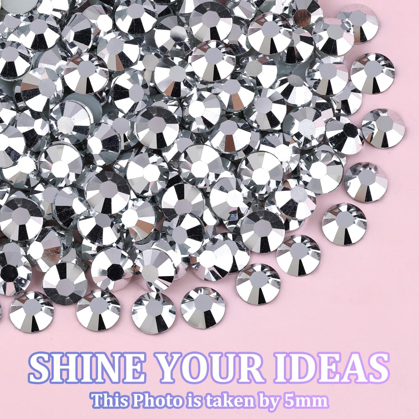 16000Pcs Resin Rhinestones with Tweezers for Crafting, Silver 2-6mm Mixed Sizes Bedazzling Crystal with 3Pcs 10ml B7000 Jewelry Glue for DIY Crafts Clothing Tumblers Shoes Fabric Nail Art