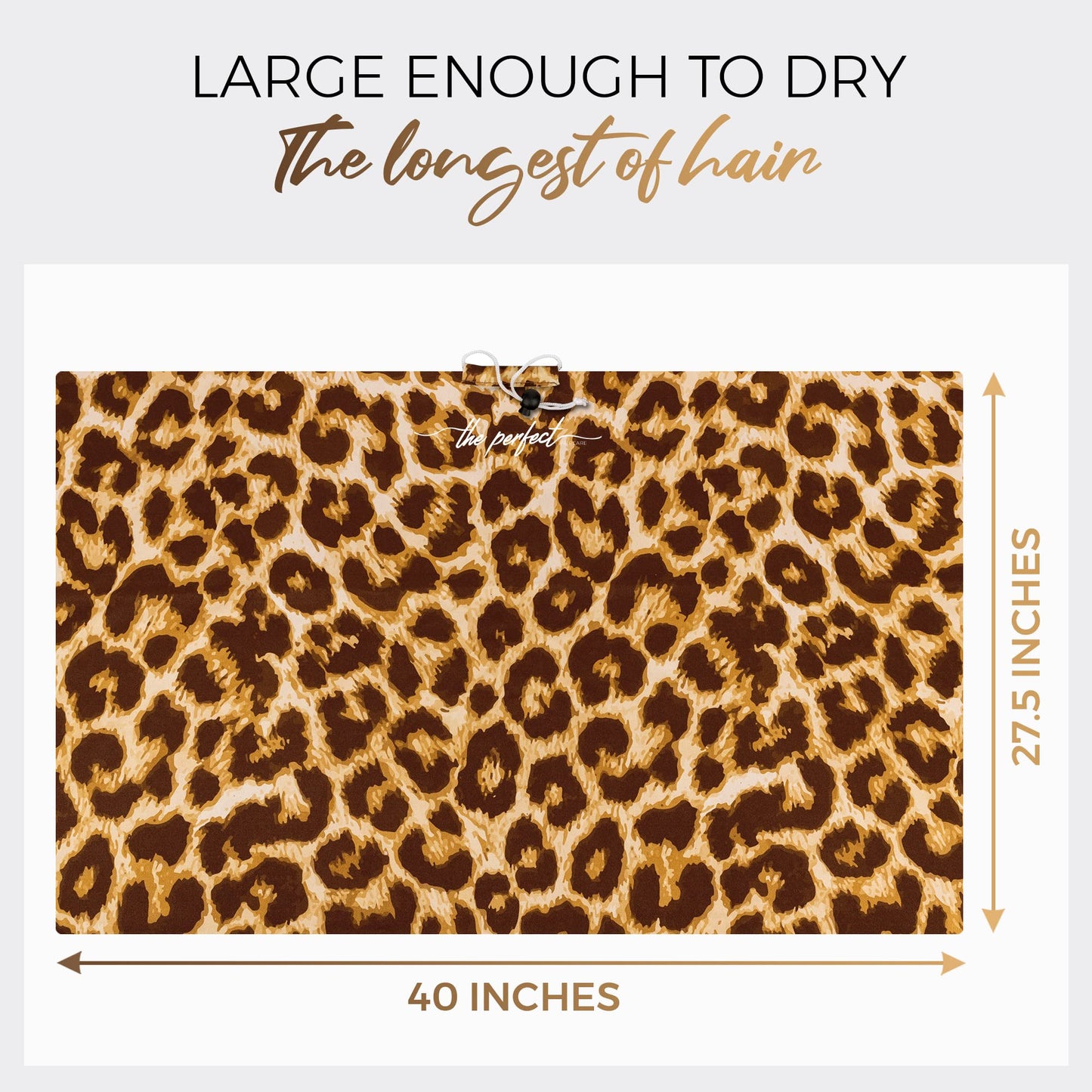 Microfiber Hair Towel Wrap for Women - Gift and Travel - Smooth like Silk - Curly, Wavy, Straight Hair Girls - Plopping Essential - Anti-Frizz, Fast Drying, Works Better than a Cotton T-Shirt