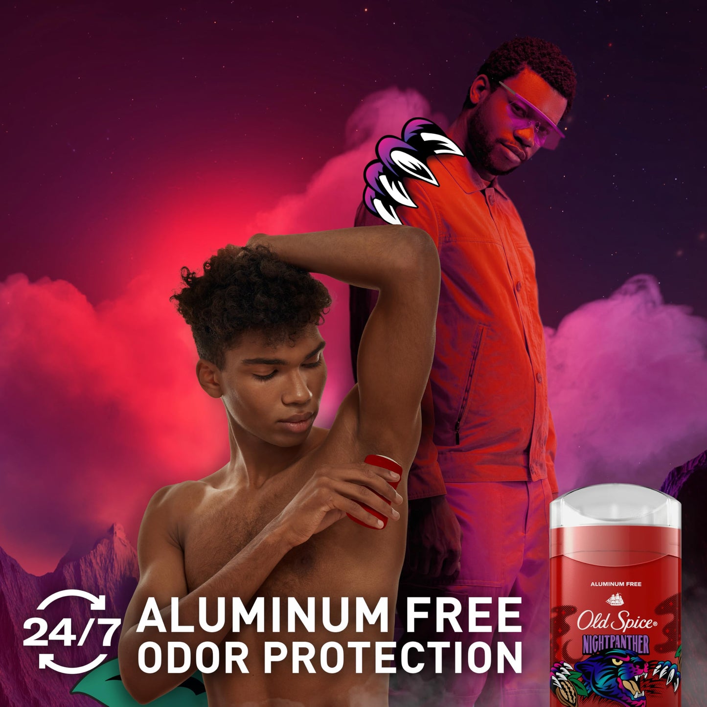 Old Spice Aluminum Free Deodorant for Men, 24/7 Odor Protection, 24/7 Freshness & Lasting Scent, NightPanther Scent, 3.0 oz (Pack of 3)