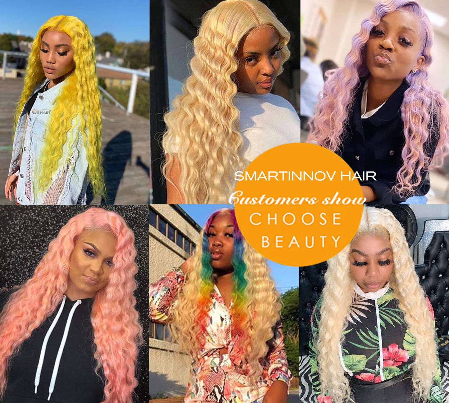 613 Human Hair Wig Deep Wave 13x6 HD Transparent Lace Frontal Wigs for Women Deep Parting Pre Plucked 613 Blonde Wig with Baby Hair 150% Density 20 Inch Curly Glueless Brazilian Virgin Hair