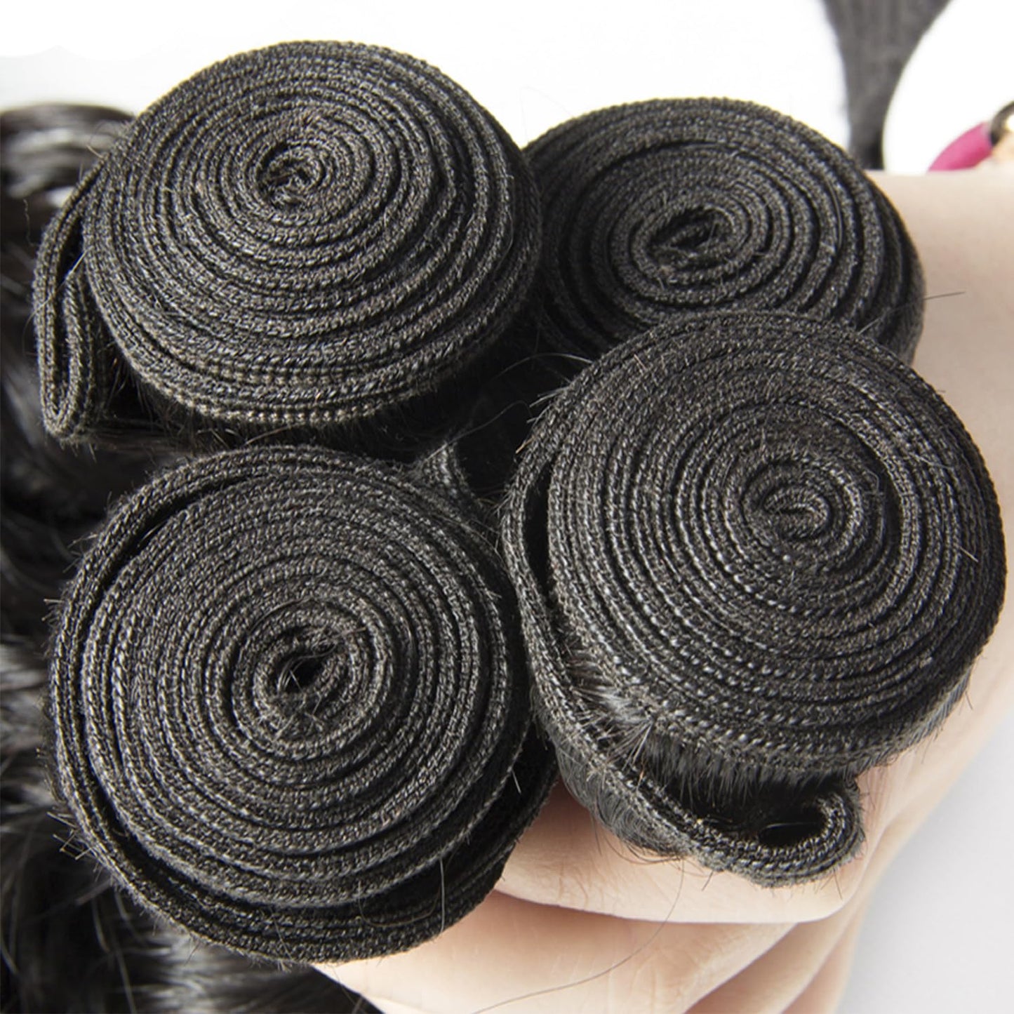 22 24 26inch Human Hair Bundles Bundles Human Hair Water Wave Human Hair Bundles Ocean Wave Wet and Wavy Bundles Human Hair Extensions Remy Hair Curly Hair Bundles