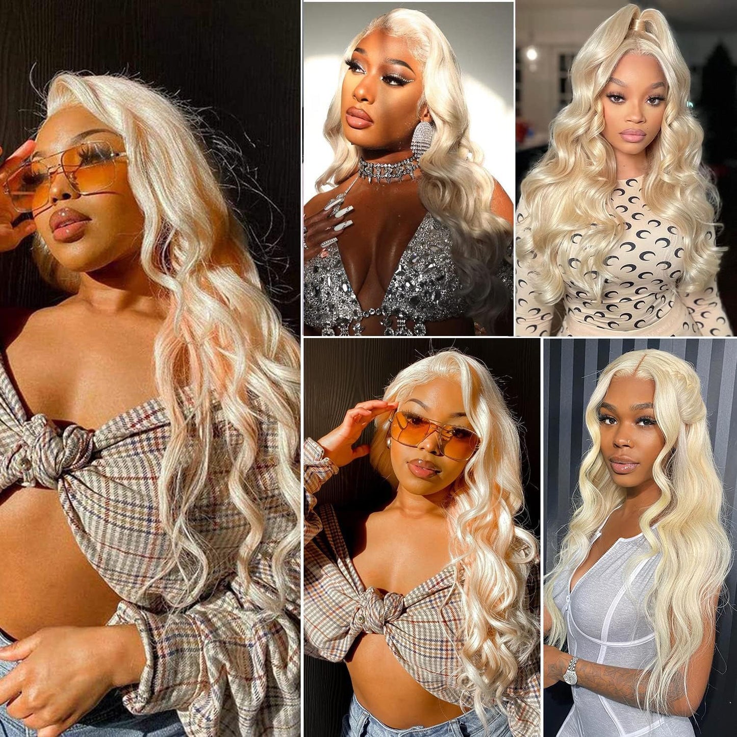 613 Lace Front Wig Human Hair 180 Density 13x4 Body Wave HD Transparent Lace Front Wigs Human Hair Blonde Wig Human Hair Glueless Wigs Human Hair Pre Plucked Pre Cut With Natural Hairline 22 Inch