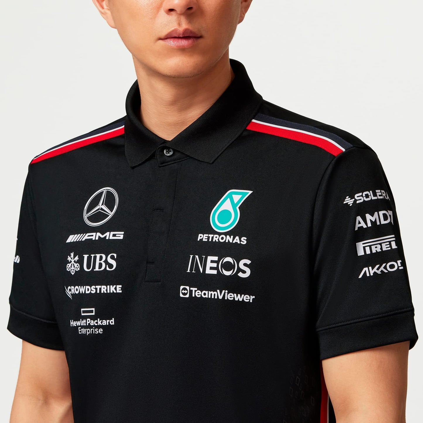 Mercedes AMG Petronas Formula One Team - 2023 Team Polo - Black - Men - Size: M