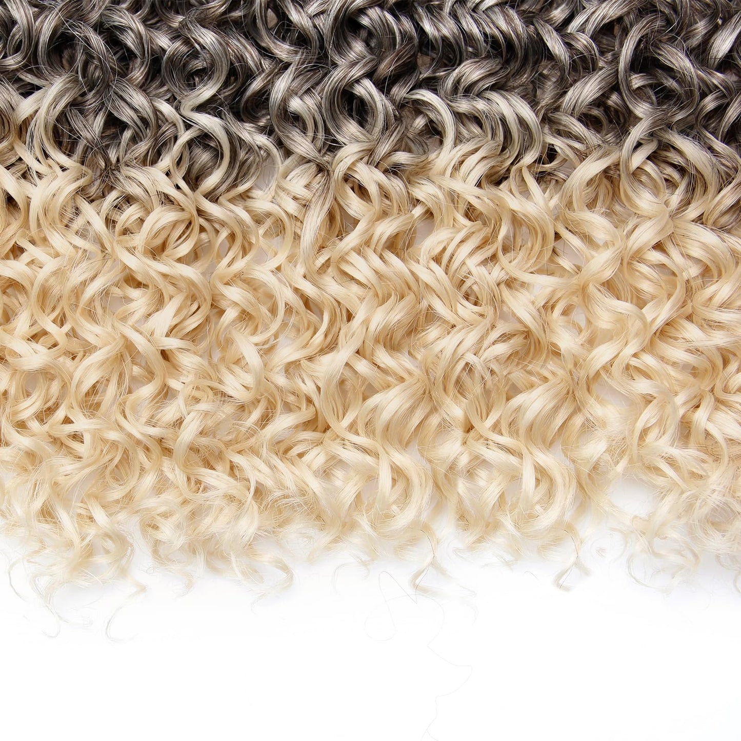 8 Packs Curly Crochet Hair GoGo Curl Crochet hair for Black Women Deep Wave Braiding hair,Synthetic Bohemian Crochet Braid Water Wave Crochet hair Extensions (6/613, 18inch)