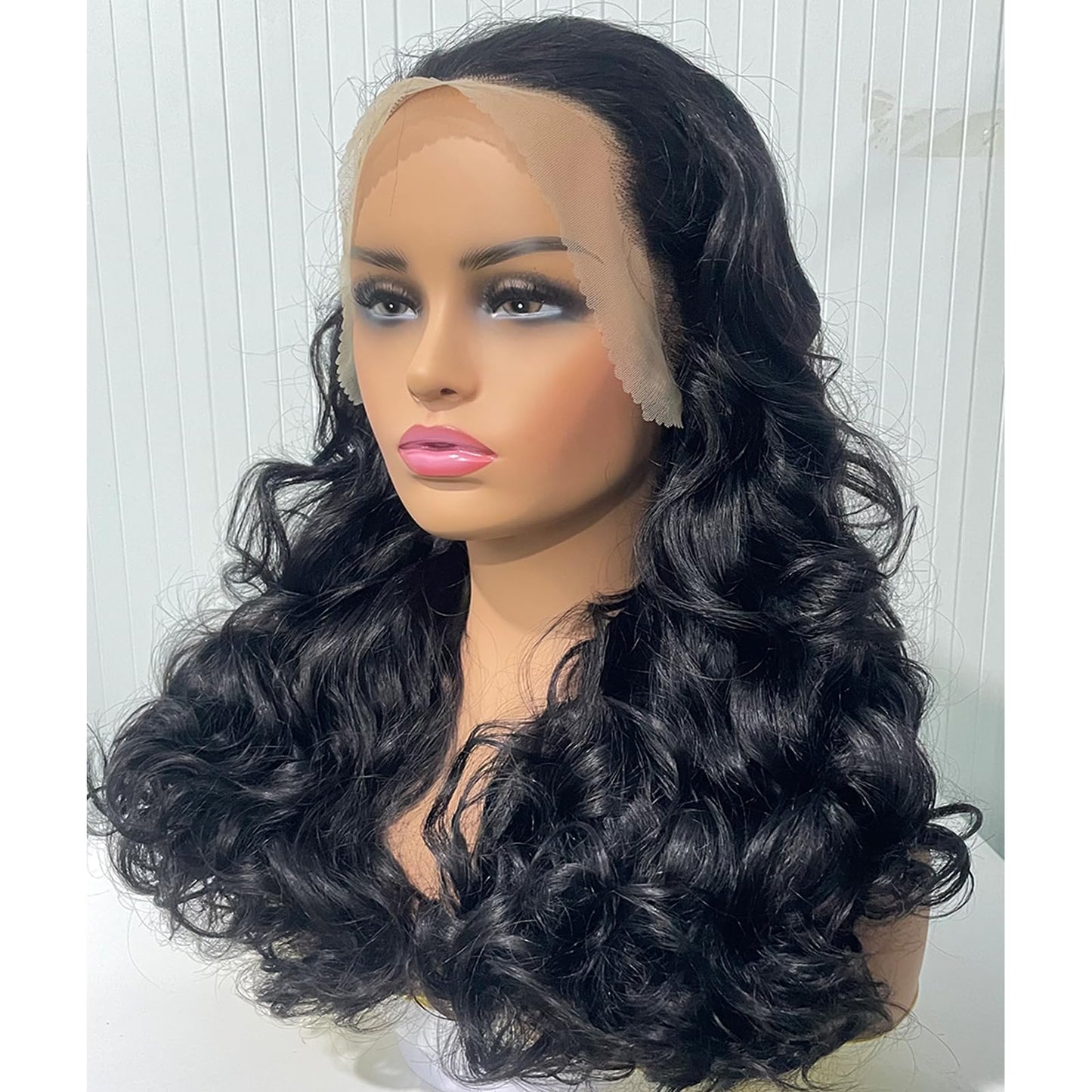 250 Density HD Lace Front Wigs Human Hair Loose Wave 13x4 Lace Front Wigs Human Hair Glueless Transparent Bouncy Body Wave Lace Frontal Wigs For Black Women Pre Plucked with Baby Hair 22 Inch
