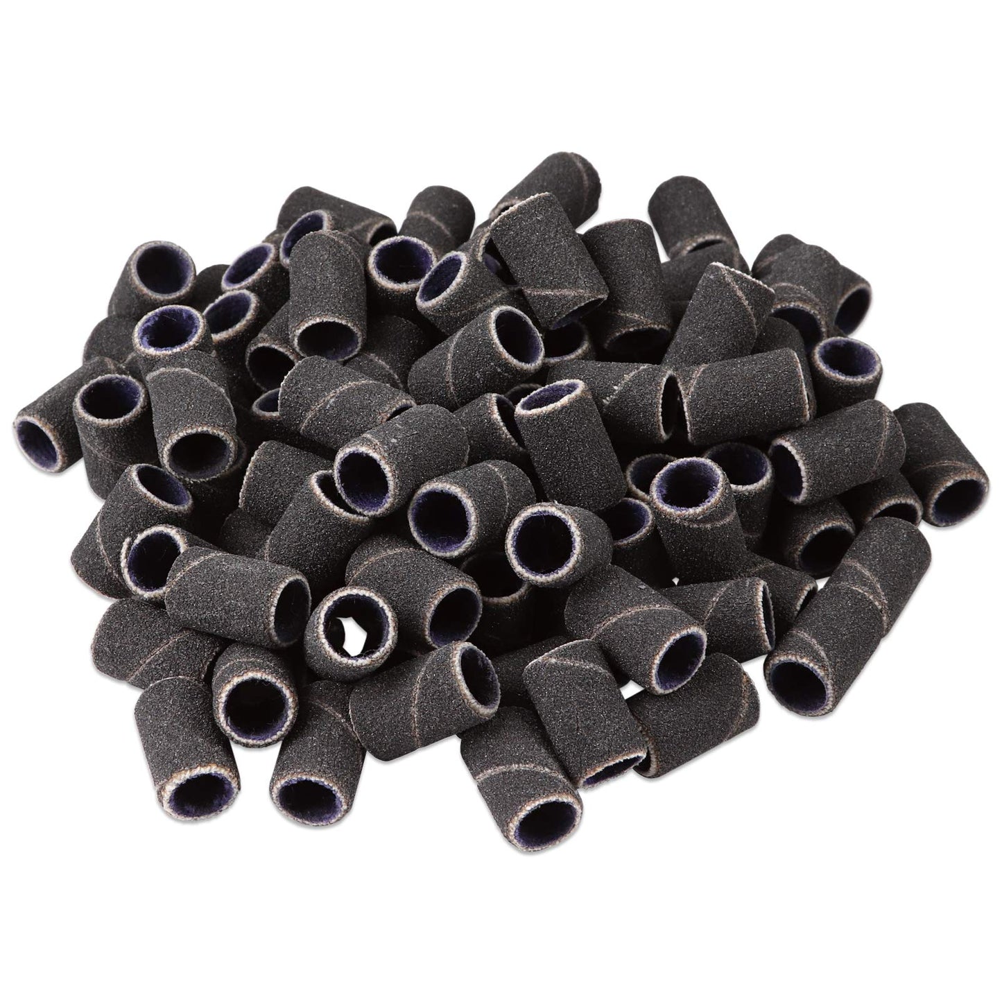 100 Pcs Large Black Nail Drill Bits Sanding Bands for Nail Drill 180 Coarse Grit – Nail File for Acrylic Nail Gel Manicures Pedicure