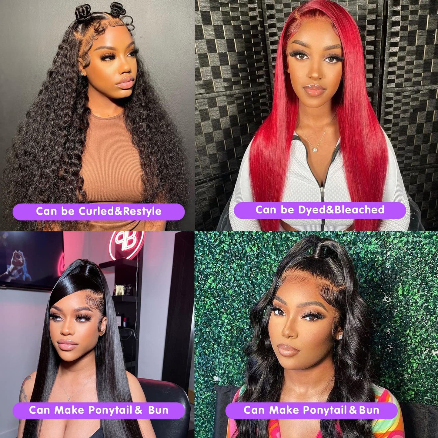 AAKJJ Lace Front Wigs Human Hair Pre Plucked with Baby Hair Straight 13x4 Human Hair HD Transparent Lace Front Wigs for Women Glueless 200 Density (24 Inch, Straight Wigs)