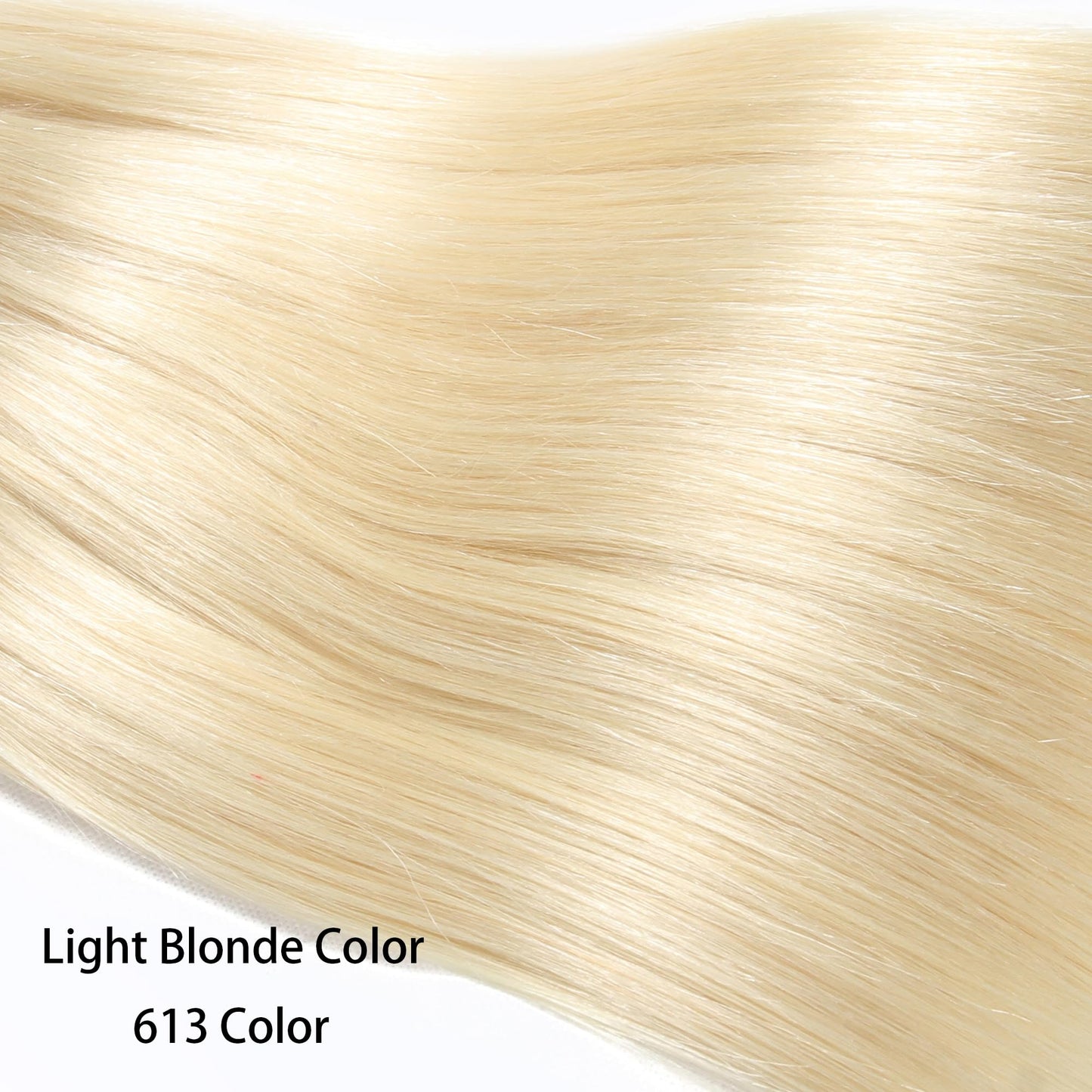 613 Bundles Human Hair 3Bundles/set #613 Light Blonde Color Real Human Hair Bundles Extensions 3Bundles Can Be Full Head Blonde Bundles (14 16 18 Inch)