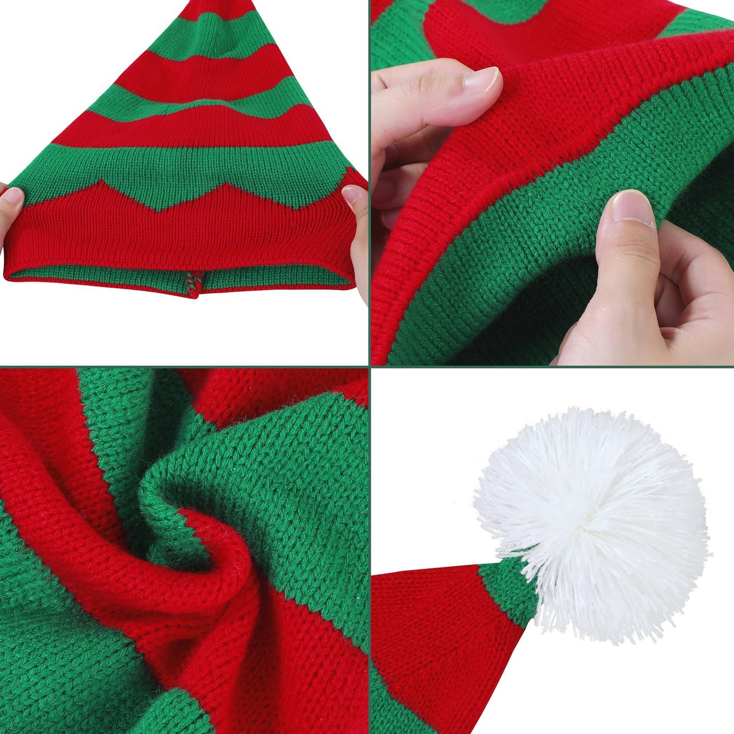 Century Star Christmas Hat Santa Hat Unisex Velvet Holiday Hat Xmas Unisex Classic Santa Hat for New Year Party Red One Size