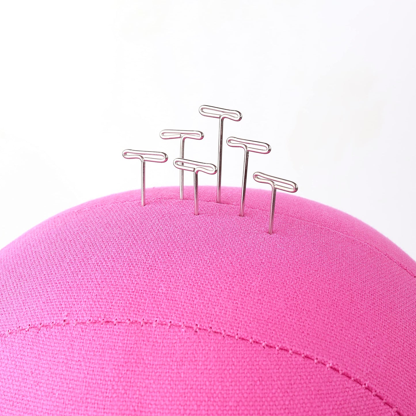 23 Inch Canvas Block Head Pink Wig Head with Wig Stand Tripod Mannequin Head Stand for Wigs Trimming Making Display.(23 Inch Pink)