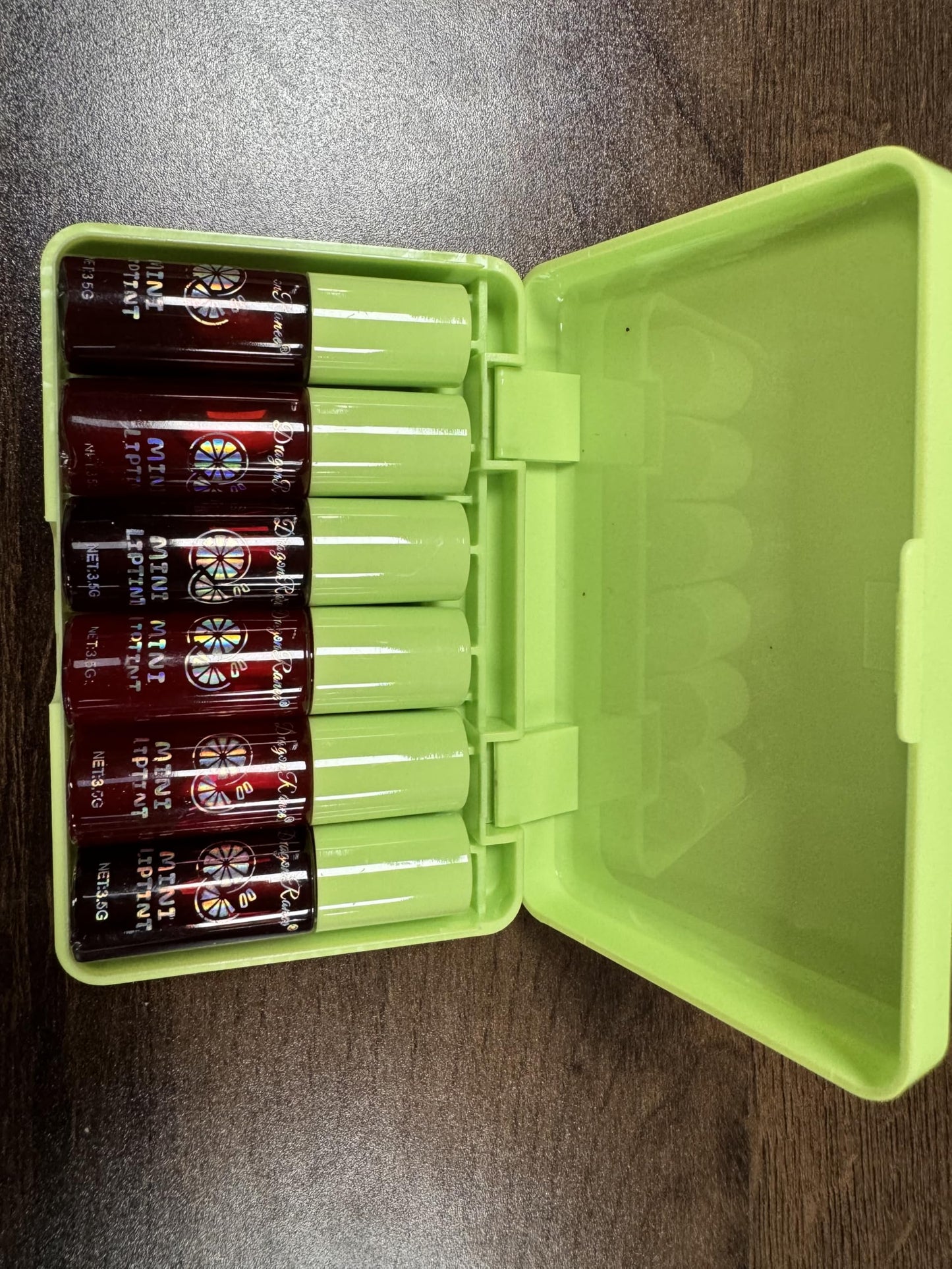 6 Colors lemon Lip Tint Stain Set, Korean Velvet Lip Stain Lip Gloss Lip Tint Stain Mini Liquid Lipstick, Long lasting Waterproof Non-Stick Cup Multi-Use Lip and Cheek Tint, High Pigment, Vivid Color