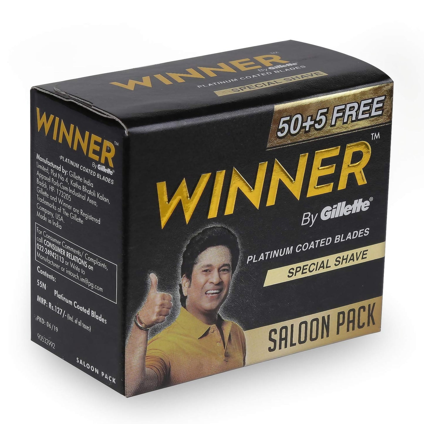 55 Gillette Winner Platinum Double Edge Razor Blades