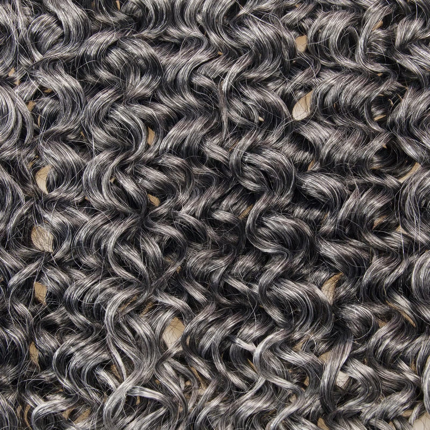 8 Packs Curly Crochet Hair GoGo Curl Crochet hair for Black Women Deep Wave Braiding hair,Synthetic Bohemian Crochet Braid Water Wave Crochet hair Extensions(Tgrey, 18inch)
