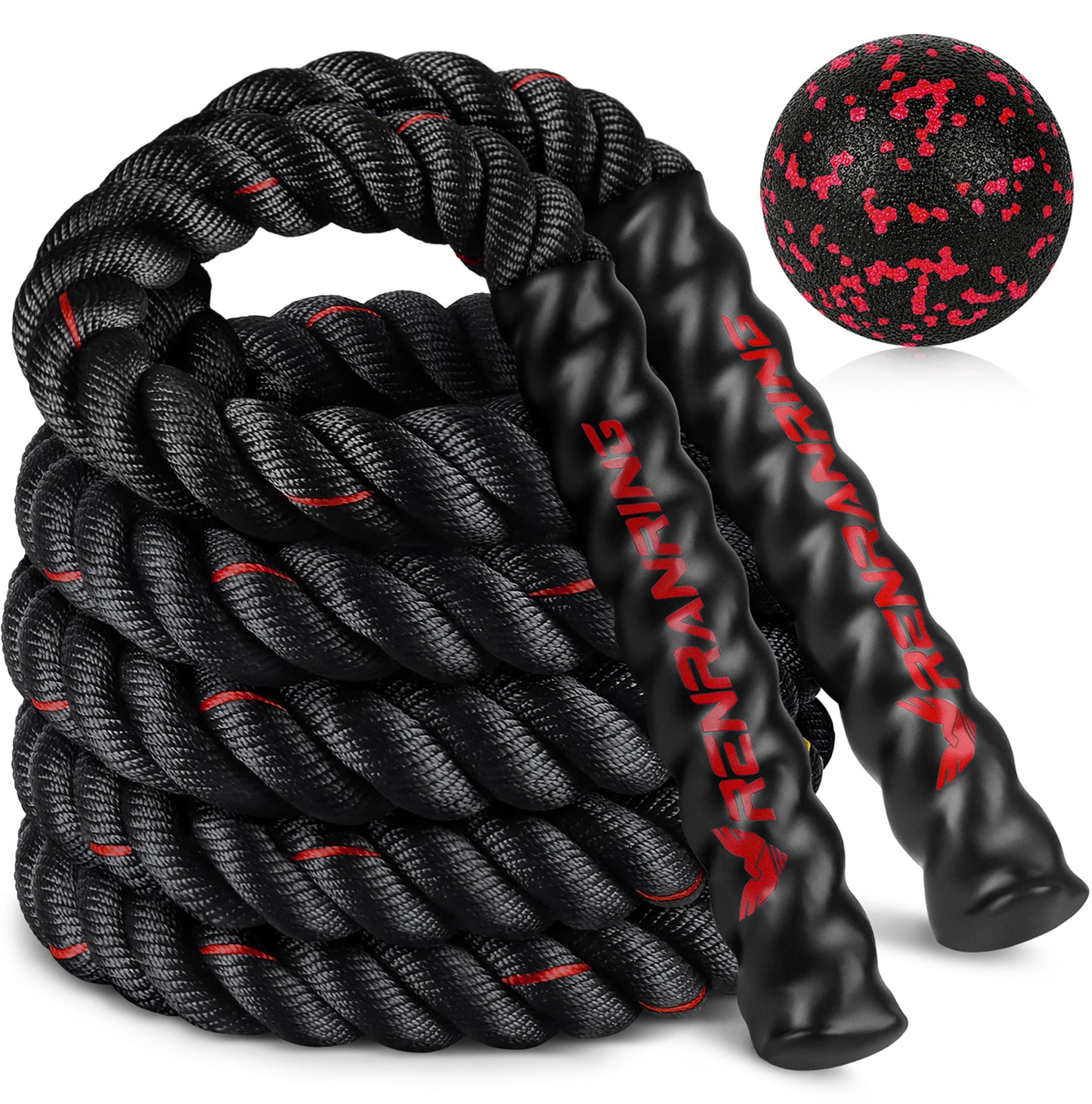 Jump Rope, 5LB Weighted Jump Rope for Fitness, 9.8ft Heavy Jumping Ropes for Exercise, Adult Workout Rope for Men & Women Improve Strength, Skipping Rope for Gym Training, Home Workout