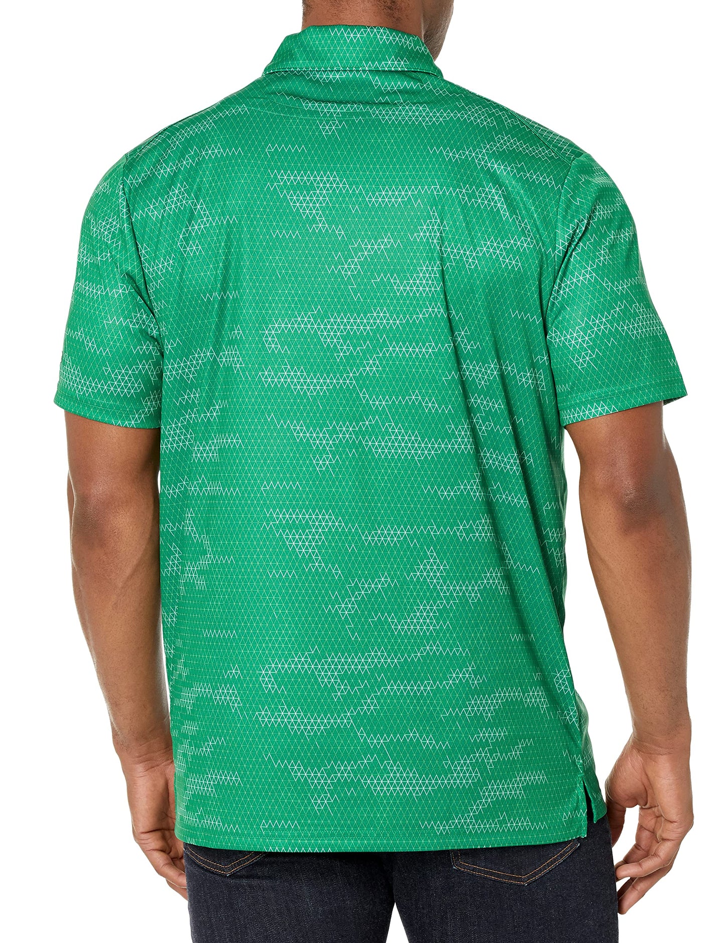 Oakley mens Oakley Reduct Polo Shirt, Geometric Print Green, X-Small US