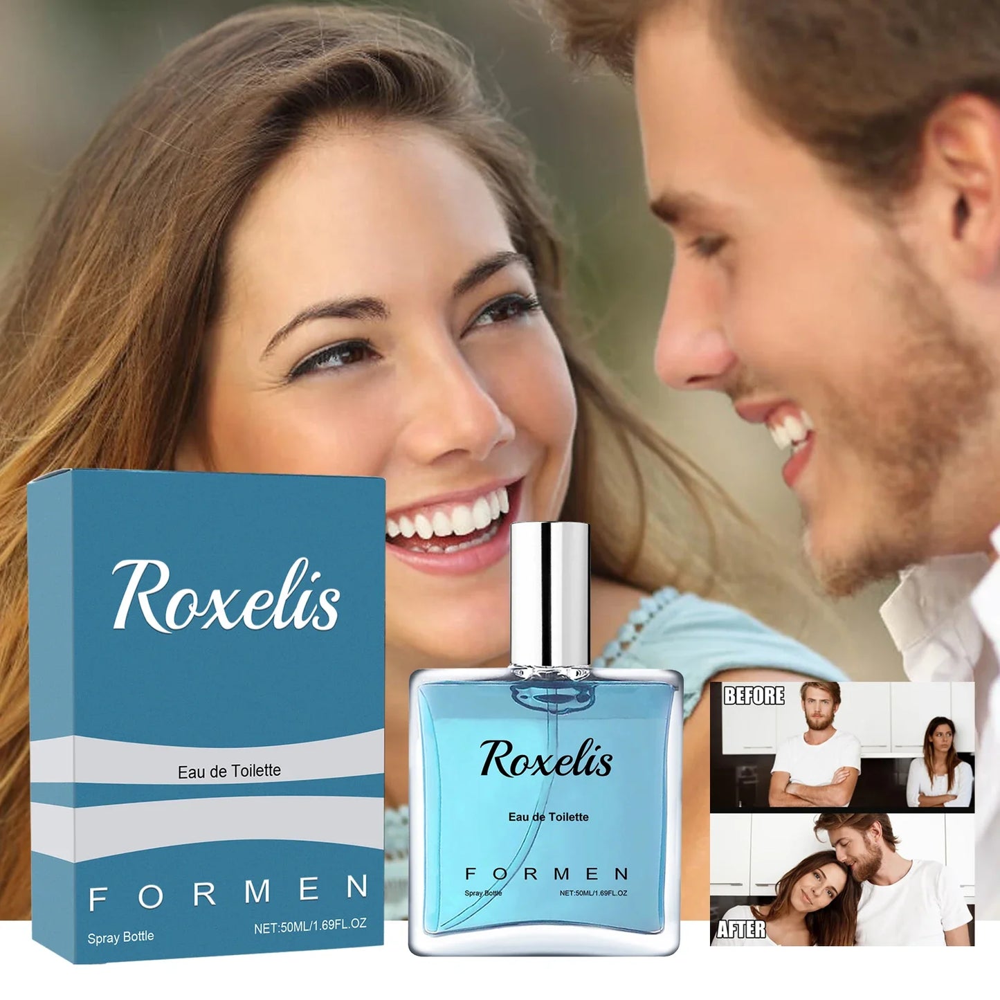 Roxelis Pheromone Light Perfume Spray For Men Lasting Fragrance Scent Of Fresh Natural Elegant Release Charming Dating Perfume