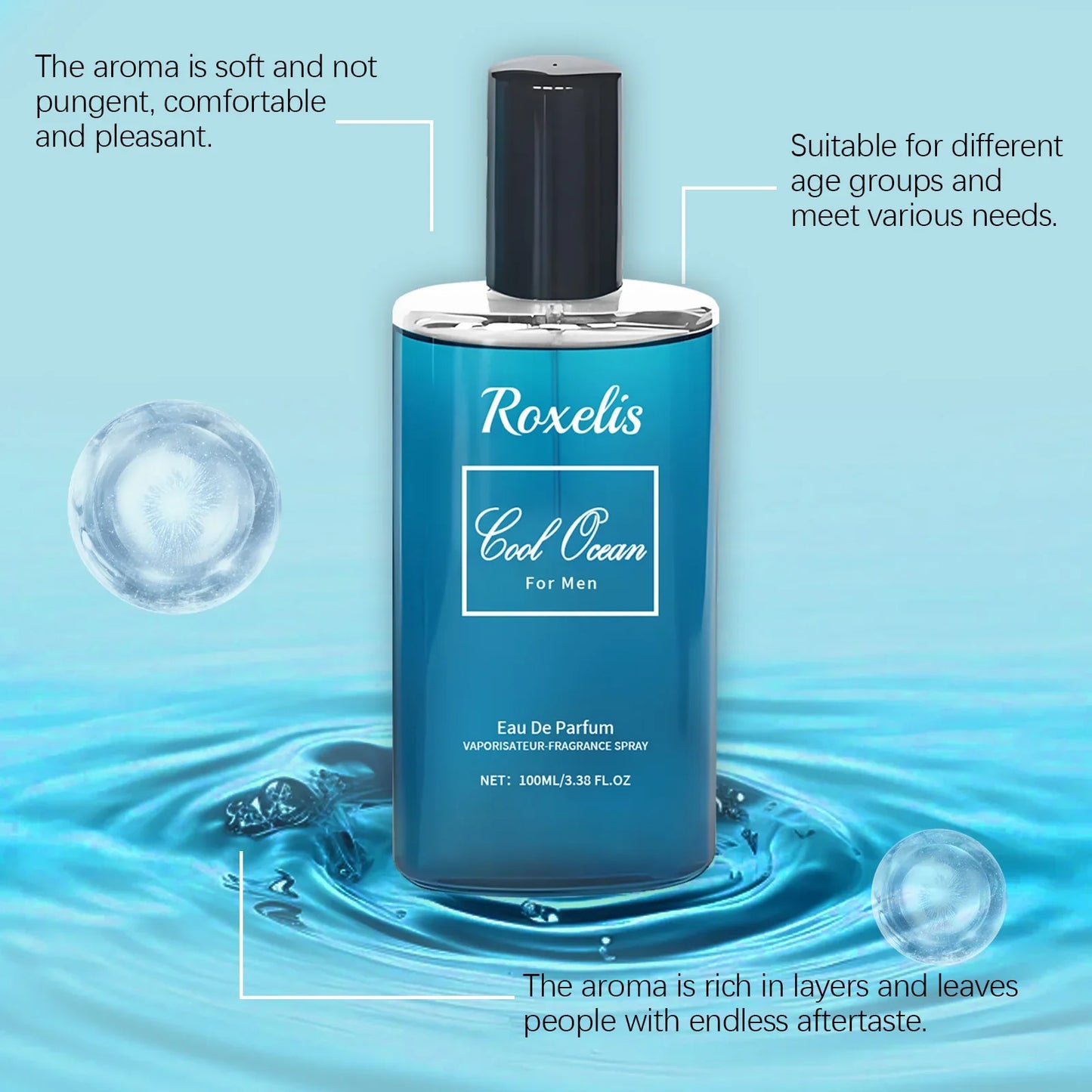 Roxelis Pheromone Light Perfume Spray For Men Lasting Fragrance Scent Of Fresh Natural Elegant Release Charming Dating Perfume