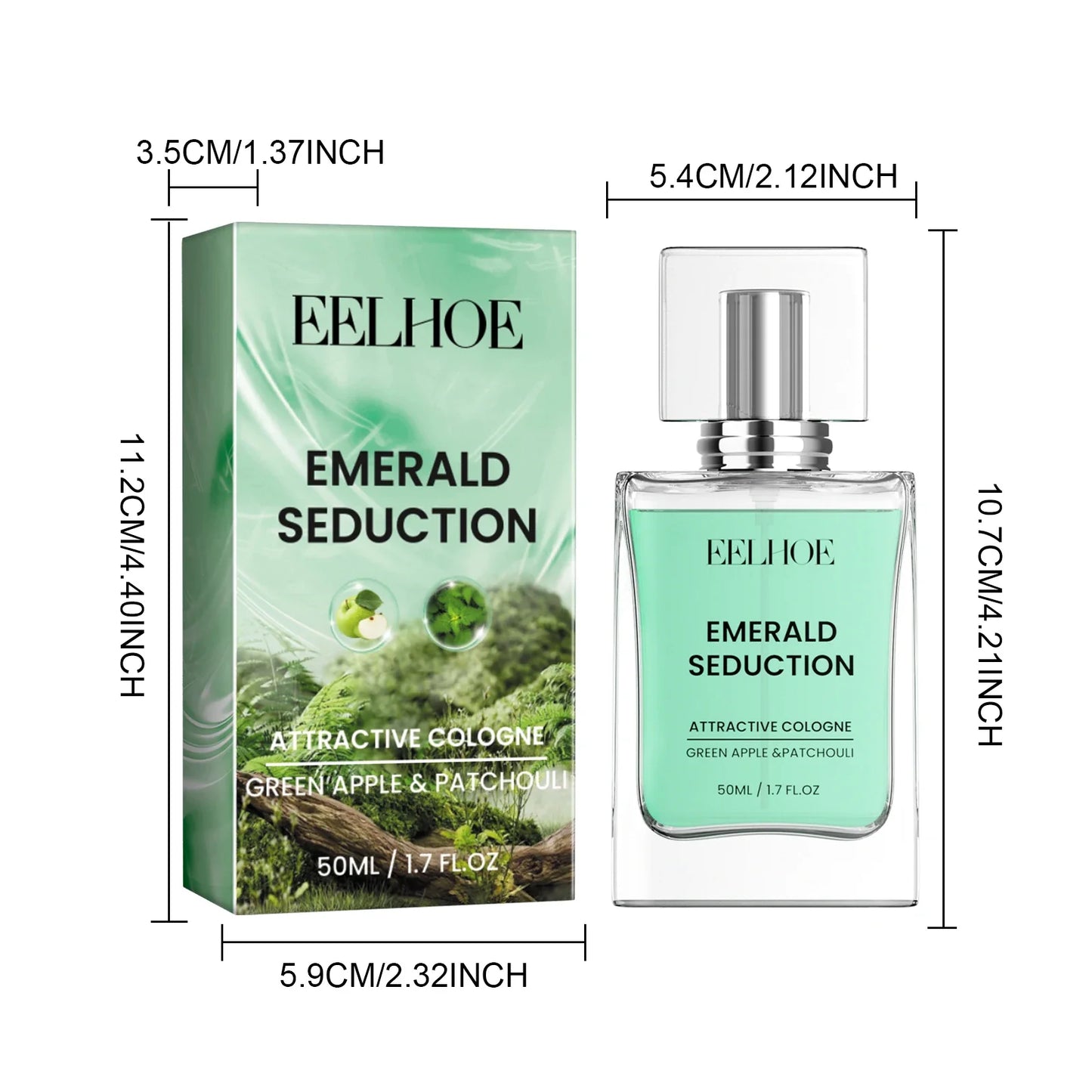 EELHOE 2024 New Cologne for Men,Cologne Fragrances for Men with Pheromones,Men's Pheromone Cologne to Attract Woman (50ML)