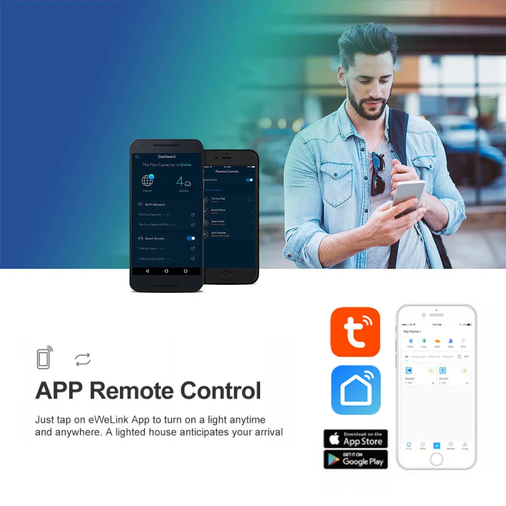 4CH Tuya Wifi Relay Smart Wireless Switch Module 4 Channel 7-32V 85-250V 220V 110V 2200W RF433 10A 4 Way Receiver For Alexa