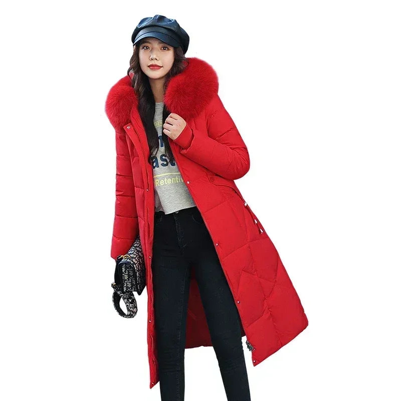 2024 New Autumn Winter Coat Women Thicken Warm Oversized Hoodies Casual Loose Korean Autumn Winter Fashion Cotton Parkas Coat