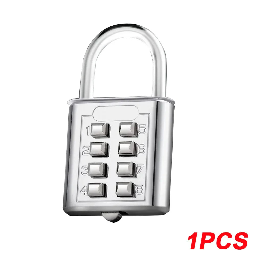 8 Digits Password Code Outdoor Waterproof Combination Padlock Zinc  Alloy Suitcase Travel Luggage Anti-thieft Keyed Smart Lock