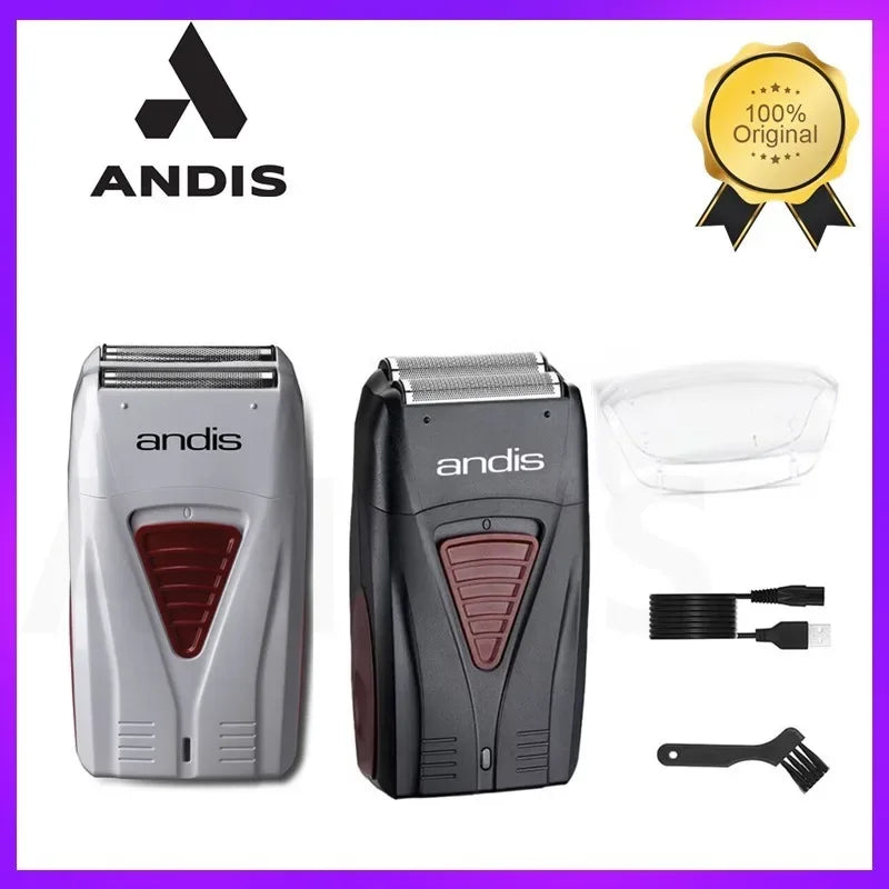 Original Andis 17170 Foil Lithium Titanium Shaver Smooth Shaving Cordless Shaver With Charger For Men Razor Bald Hair Clipper