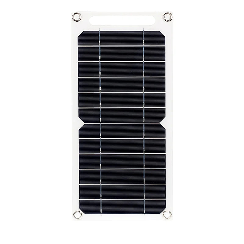30W Solar Panel With USB Waterproof Outdoor Hiking And Camping Portable Battery Mobile Phone Charging Bank Charging Panel 6.8V