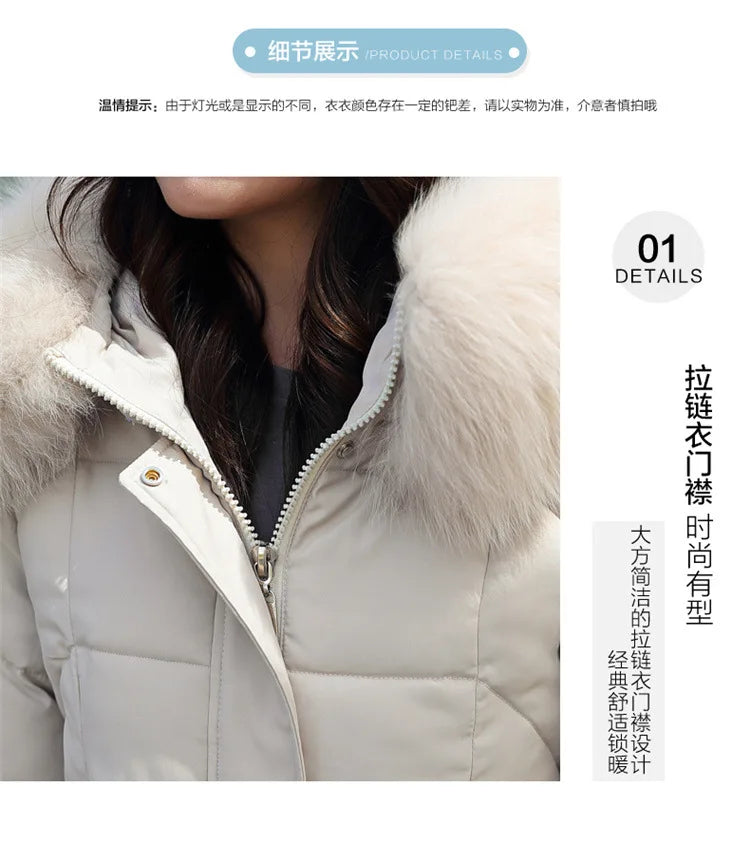 2024 New Autumn Winter Coat Women Thicken Warm Oversized Hoodies Casual Loose Korean Autumn Winter Fashion Cotton Parkas Coat