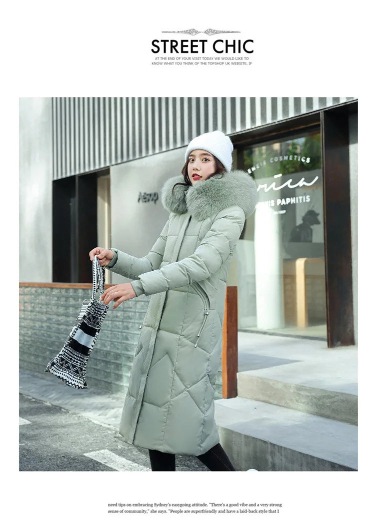 2024 New Autumn Winter Coat Women Thicken Warm Oversized Hoodies Casual Loose Korean Autumn Winter Fashion Cotton Parkas Coat