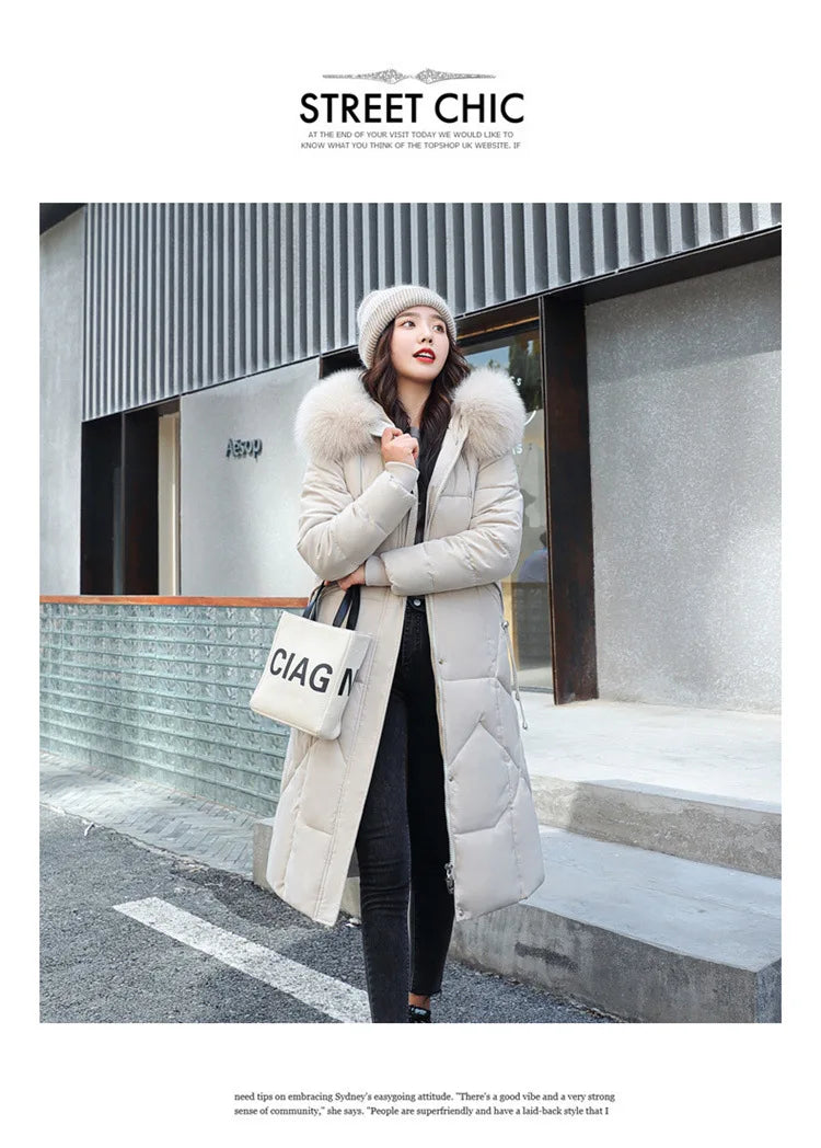 2024 New Autumn Winter Coat Women Thicken Warm Oversized Hoodies Casual Loose Korean Autumn Winter Fashion Cotton Parkas Coat