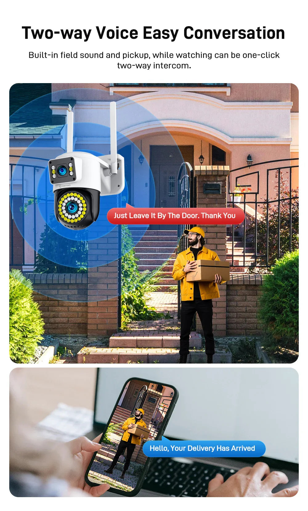 4K 8MP IP Camera Dual Lens 4G PTZ Wifi Camera Dual Screen Auto Tracking Two Way Audio Color Night Vision Security Camera Yoosee