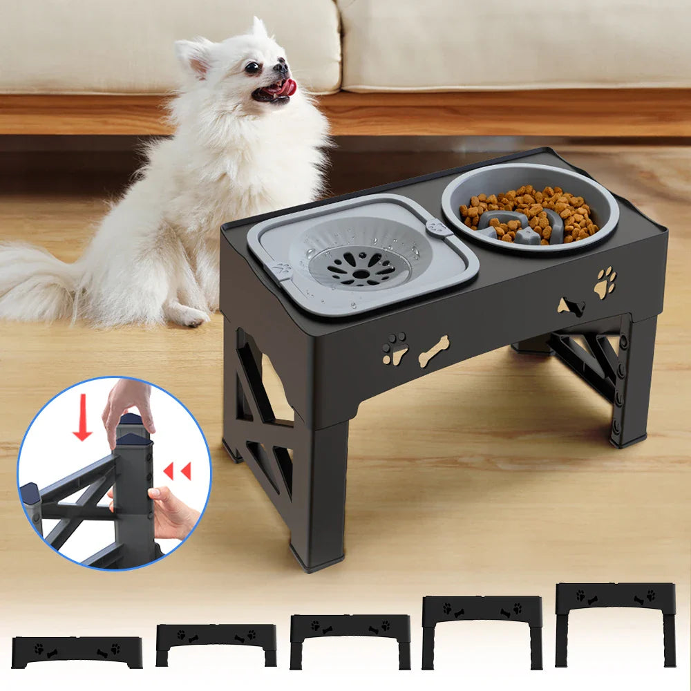Adjustable 3-in-1 Dog Feeder Bowl