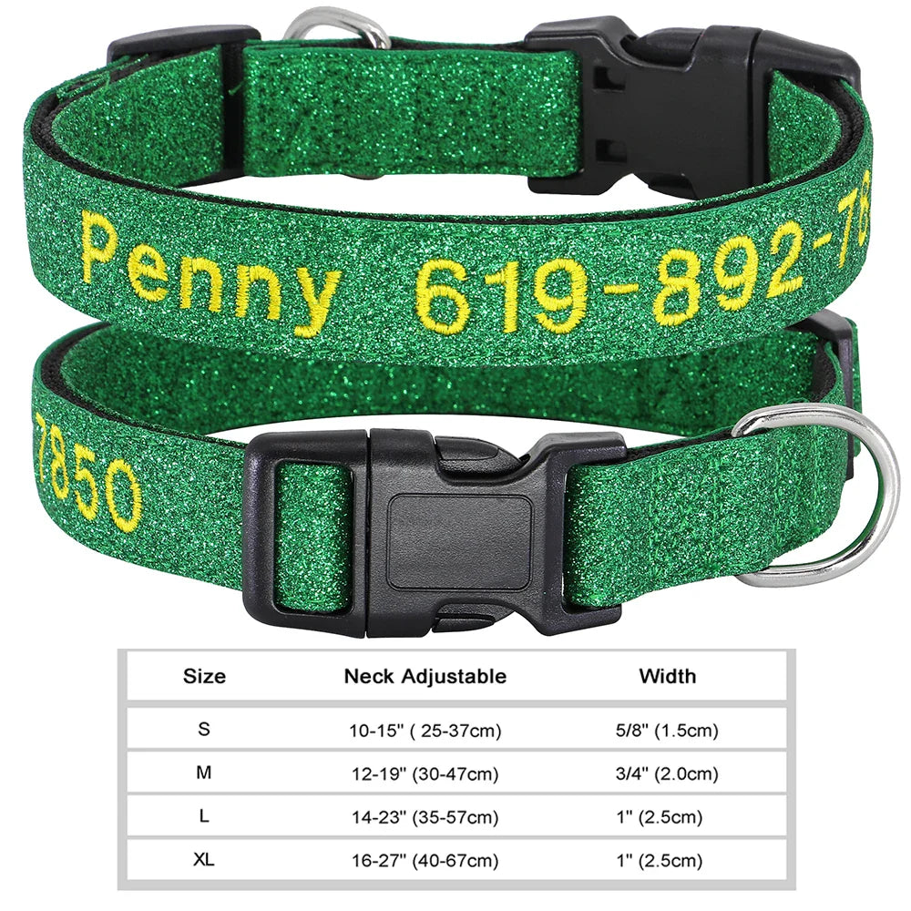 Adjustable Nylon Dog Collar with ID