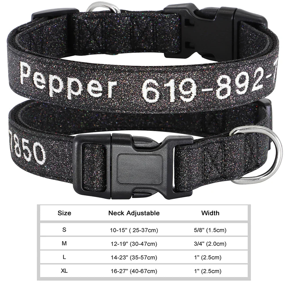 Adjustable Nylon Dog Collar with ID