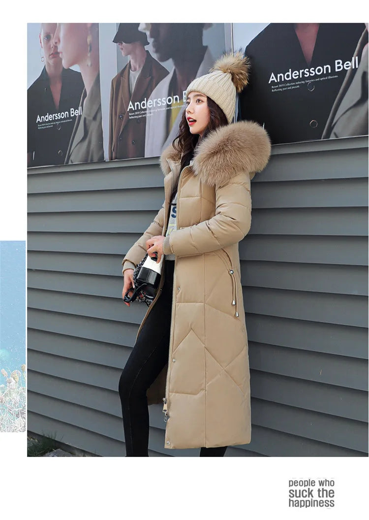 2024 New Autumn Winter Coat Women Thicken Warm Oversized Hoodies Casual Loose Korean Autumn Winter Fashion Cotton Parkas Coat