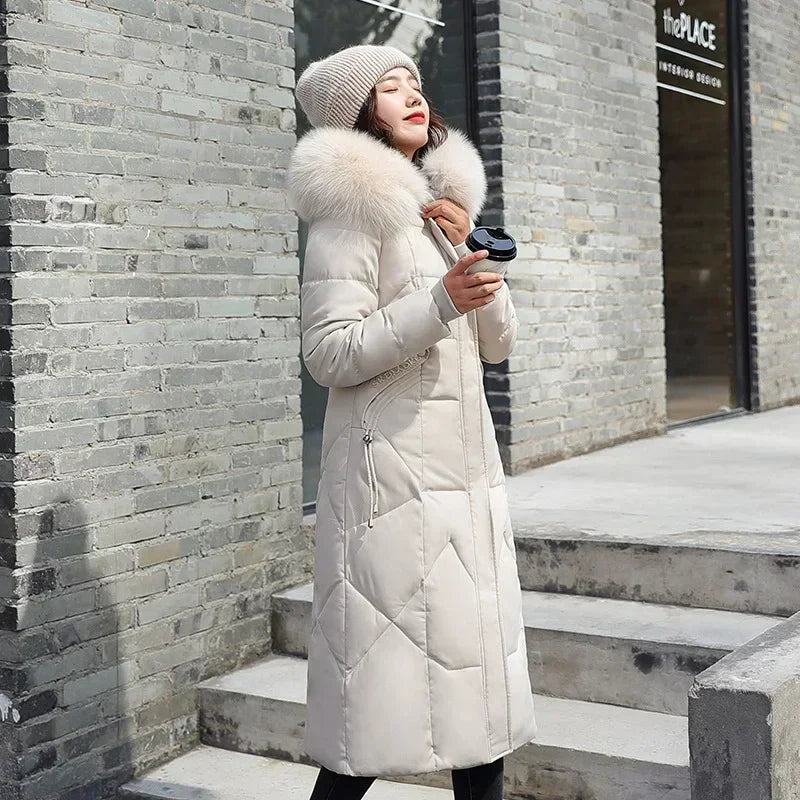 2024 New Autumn Winter Coat Women Thicken Warm Oversized Hoodies Casual Loose Korean Autumn Winter Fashion Cotton Parkas Coat