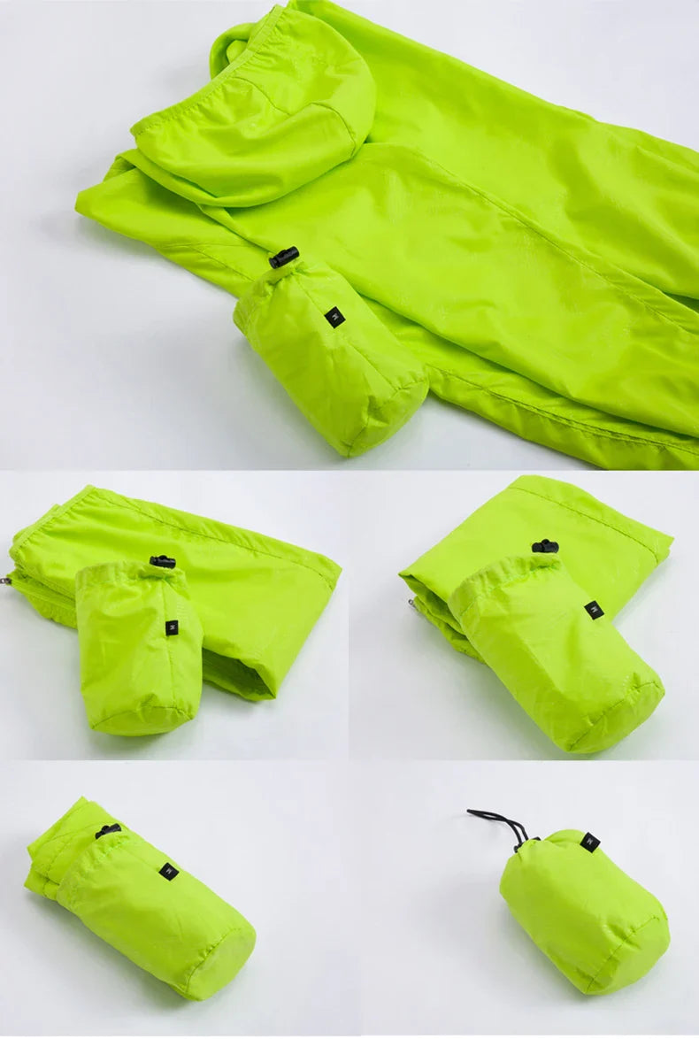 LNGXO Unisex Hiking Jacket Men Women Waterproof Quick Dry Camping Windbreaker Trekking Fishing Rain Coat Outdoor Anti UV Clothes